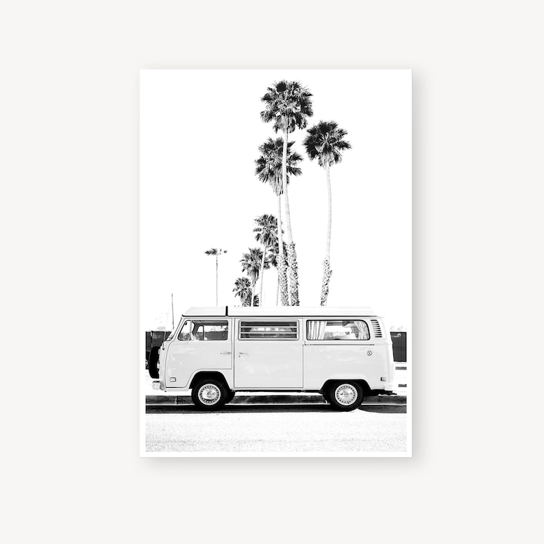 Set of 6 Beach Prints Coastal Print Set Black and White Etsy