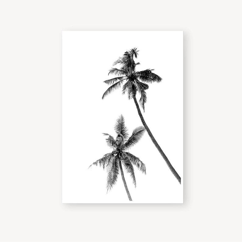 Set of 6 Beach Prints Coastal Print Set Black and White Etsy