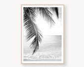 Tropical Print, Tropical Leaf Art, Palm Tropical Leaf, Tropical Decor Wall Art, Tropical Art, Tropical Palm, Tropical Decor, Printable Leaf