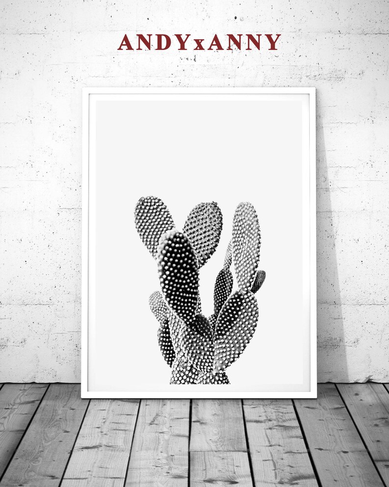 Cactus Print Cactus Wall Art Cactus Printable Art Cactus Etsy