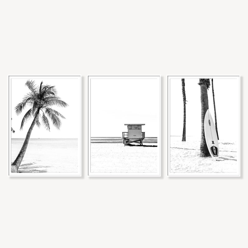 Black and White PrintsPalm Tree PrintsPrintable Wall Etsy
