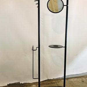 Italian Fly Line Valet Mirror 1980s Post Modern Emilio Nanni Musmé Entry Piece Memphis Design