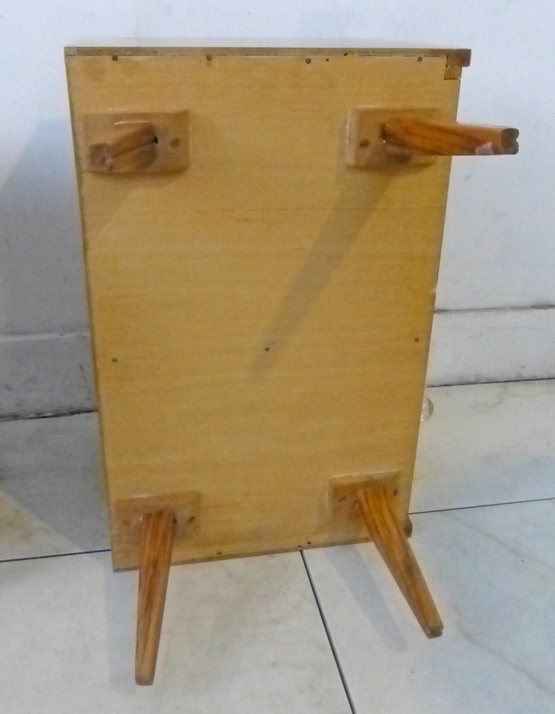 Danish Modern Compact Night Stands End Tables \u2013 Perfect for Small Spaces Rosewood Scandinavian Design 1950s Art Deco