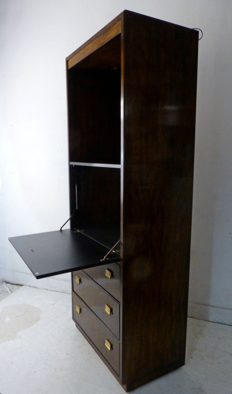 Midcentury Modern Drexel Tall Narrow Bar Dresser Etsy