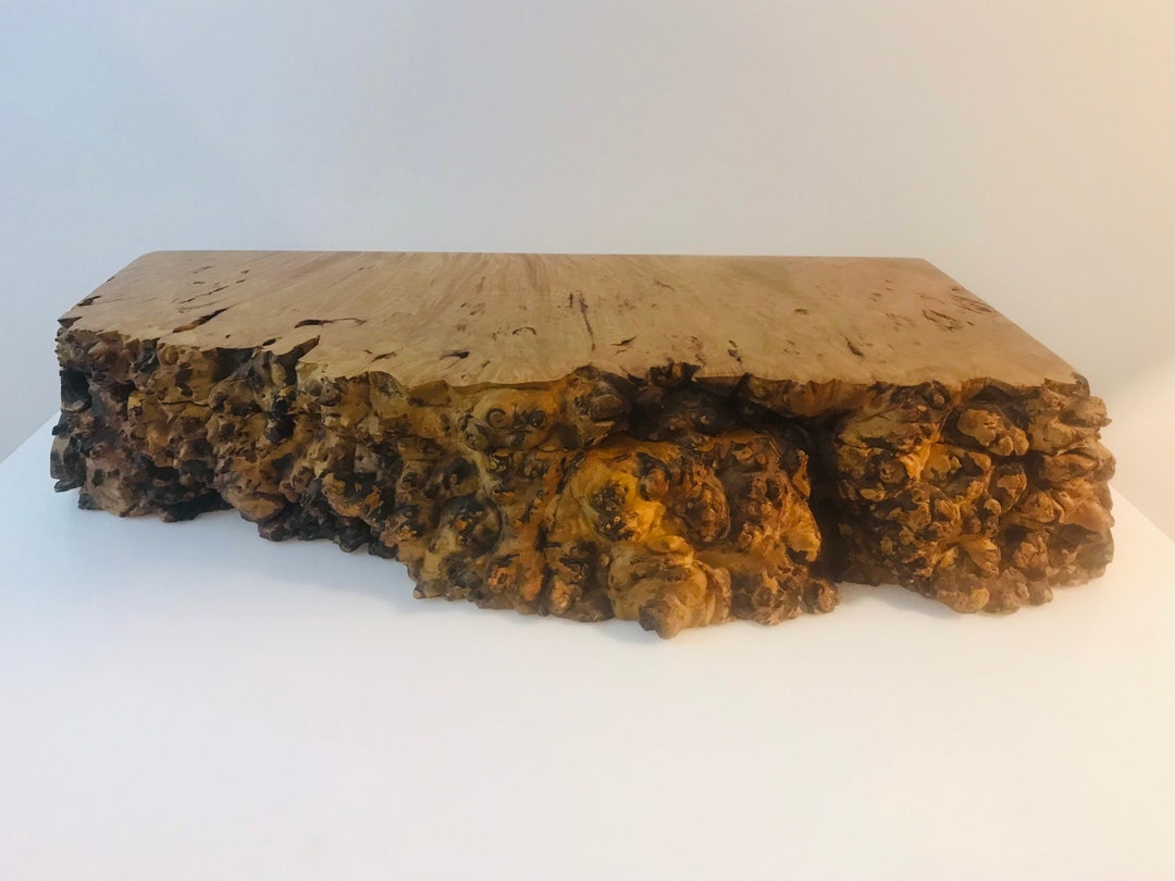 Monumental Vtg Michael Elkan Live Edge Jewelry Box Birdseye Etsy