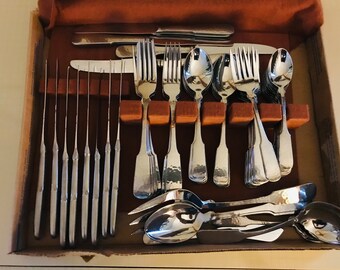 Towle Germany Hammersmith 18/8 Stainless Flatware Sv12 Plus Full Hostess Set Silverware
