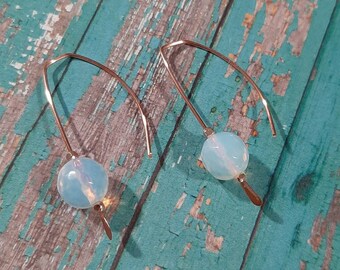 Opal Copper Earrings