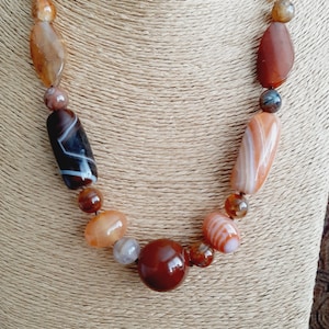 Carnelian Necklace/QUALITY GEMSTONES/ Knotted Necklace/ Designer Necklace/Beautiful gift