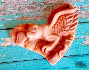 Gargoyle Winged creature Gemstone Pendant