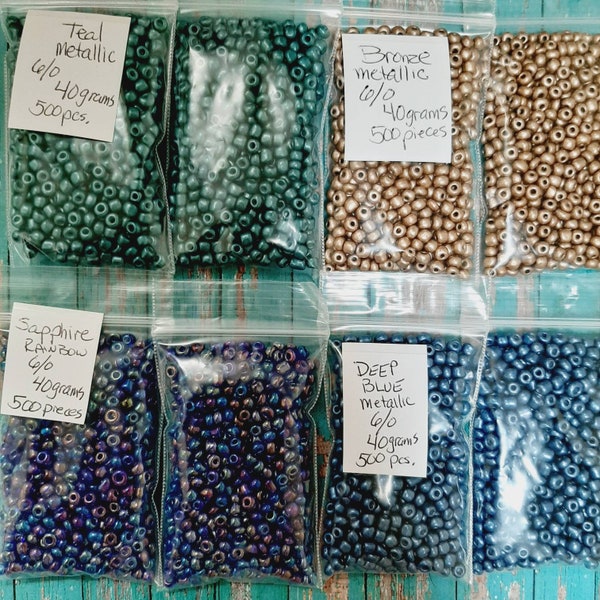 6/0 Seed Beads,,40 grams/20gr/8gr./Miyuki Glass Beads, Jewelry Supplies,