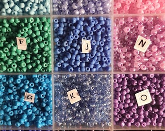 8/0, 18gr. Seed Beads, 3mm. Matte & Glossy Ceylon Craft, Jewelry, Weaving ,supplies.
