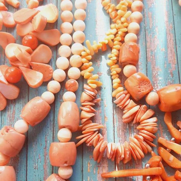 Coral Necklace Etsy