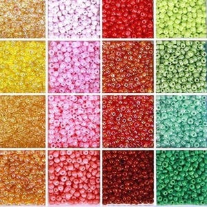 8/0, 18gr. Pastel/Glossy & Matte, 3mm. Jewelry and Craft making supplies.