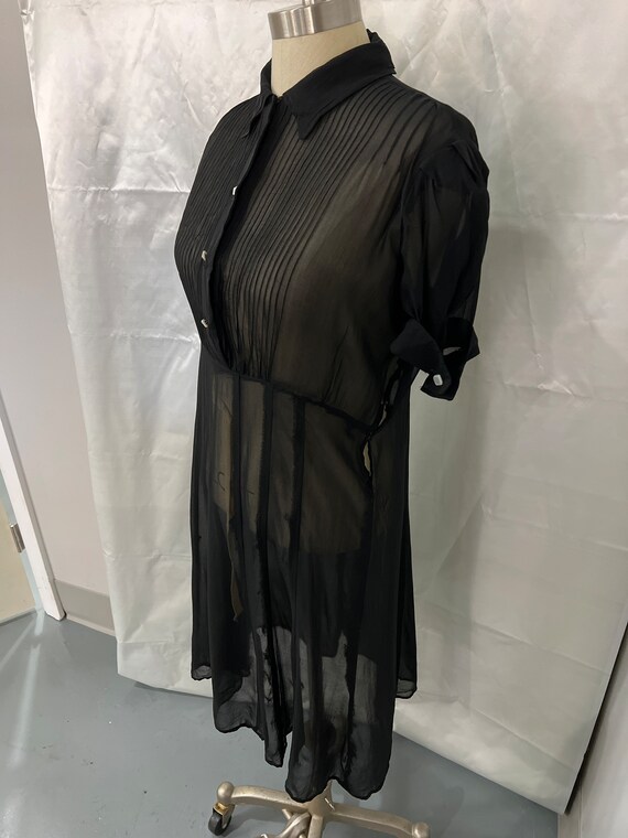 1940’s Nylon Chiffon Sheer Dress - image 4