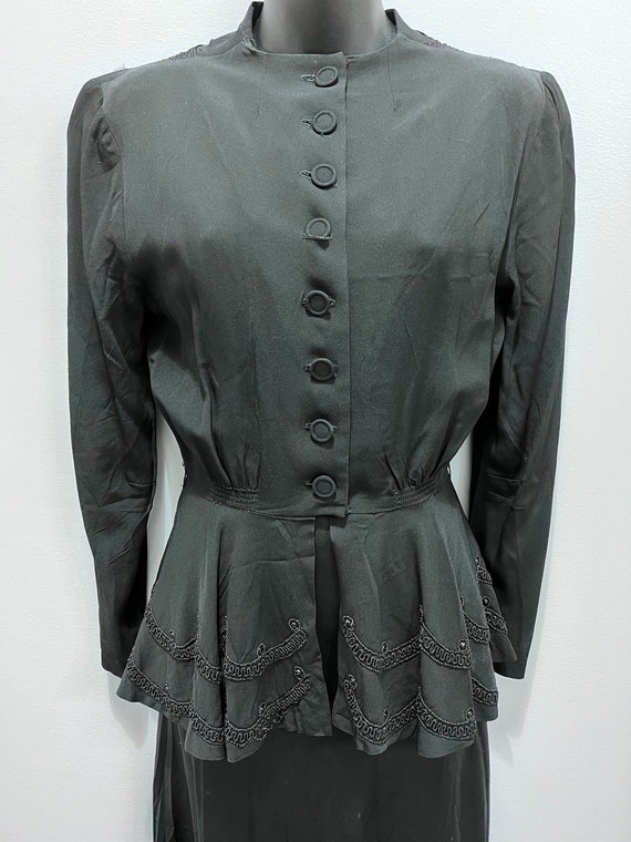Authentic 1920s slip dress and matching jacket - image 1