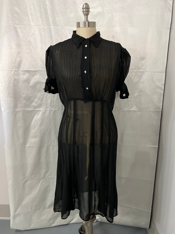 1940’s Nylon Chiffon Sheer Dress - image 1