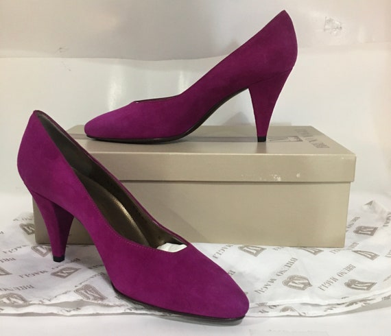 1980’s Bruno Magli Suzy Fushia Pumps.