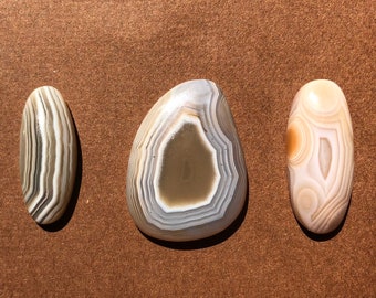Banded Lake Superior Agate Cabochon Assortment #D