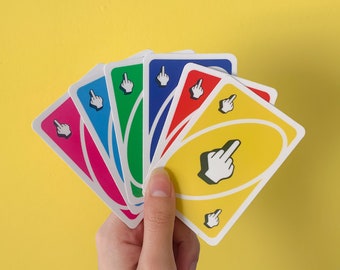 Uno Reverse Card With Middle Finger