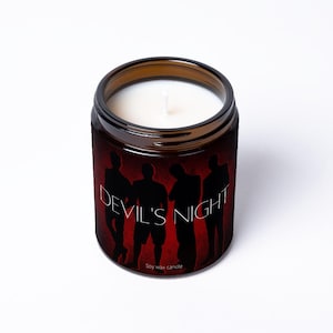 DEVILS NIGHT CANDLE | Book inspired soy wax candle | Halloween | Dark spicy romance reader