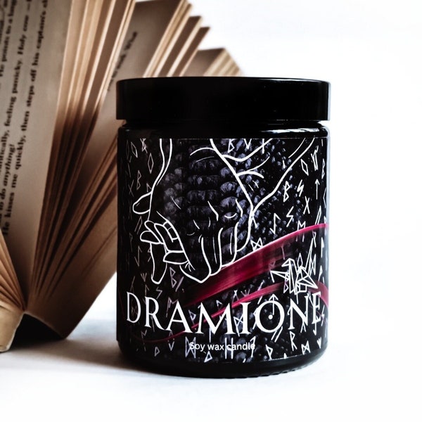 DRAMIONE / Book inspired candle / Bookish candle / Fan fiction