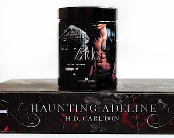 Zade Meadows candle /OFFICIALLY LICENSED /Book inspired / Haunting Adeline / Dark Romance / Bookish themed candle / Reading vibes