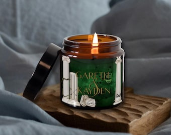 KISS THE VILLAIN | Gareth and Kayden | Bookish dark romance inspired soy candle