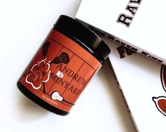ANDREW MINYARD /Book inspired candle / The Foxhole Court / All for the game / Gift for book lover / Reading vibes / Book themed candle