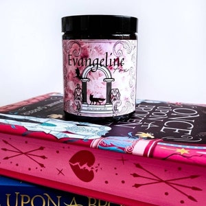 Evangeline Fox / Book inspired soy wax candle/ Once upon a broken heart / Candle for a book lover / Scented reading experience