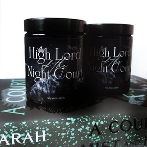 High Lord of the Night court / ACOTAR / Book inspired candle / Rhysand