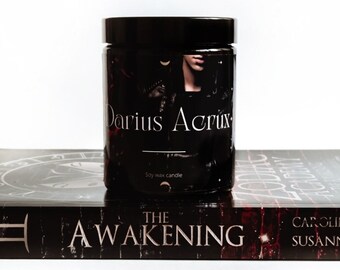 Darius Acrux/ Zodiac Academy / OFFICIALLY LICENSED /Book inspired candle / Gift for book lover / Bookish themed candle / Dragon