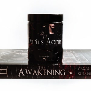Darius Acrux/ Zodiac Academy / OFFICIALLY LICENSED /Book inspired candle / Gift for book lover / Bookish themed candle / Dragon