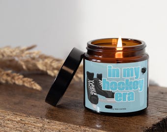 In my Hockey romance era | Bookish soy wax scented candle | Dark romance | Sports romcom
