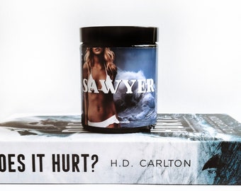 Sawyer / Does it hurt / Dark romance / OFFICIALLY LICENSED / Book inspired soy wax candle / Candle for book lover / Book themed candle