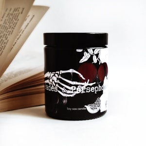 Hades & Persephone candle /Book inspired / Greek mythology / Greek Gods / Giftfor a book lover / Scented reading experience