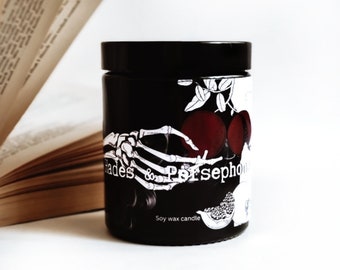 Hades & Persephone | Book inspired soy wax candle | Greek mythology |Book lover