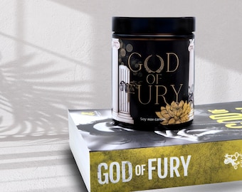 GOD OF FURY | Legacy of Gods | Book inspired soy candle | Dark romance