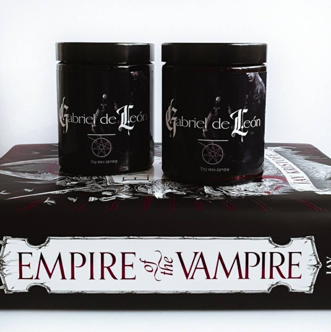 Livre Empire du Vampire bougie inspirée de Gabriel de León Etsy France