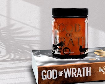 GOD OF WRATH | Legacy of Gods | Book inspired soy wax candle | Dark romance