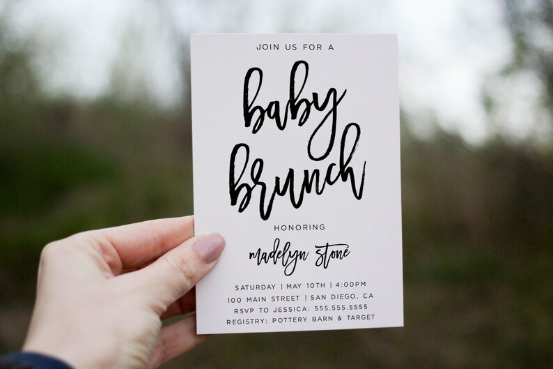 Baby Shower Brunch Invitation Printable Baby Shower Etsy Baby Shower Brunch Invitation Printable Baby Shower Etsy