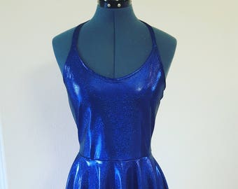 Women's/Junior's SHIMMERY Midnight Blue Party Dress