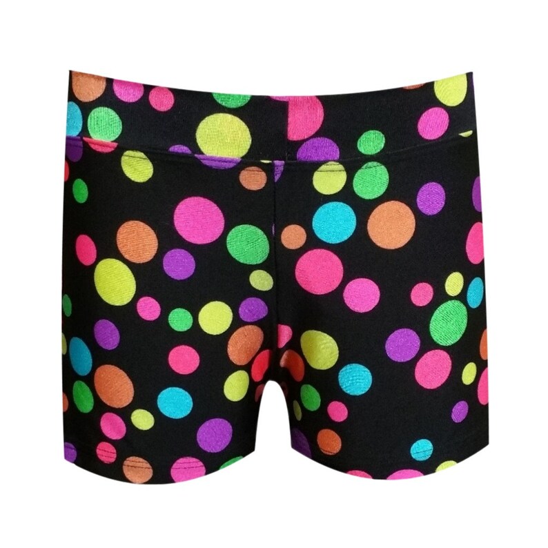 Youth Assorted Polka Dot Dance Shorts Shorties by LB Wear Etsy