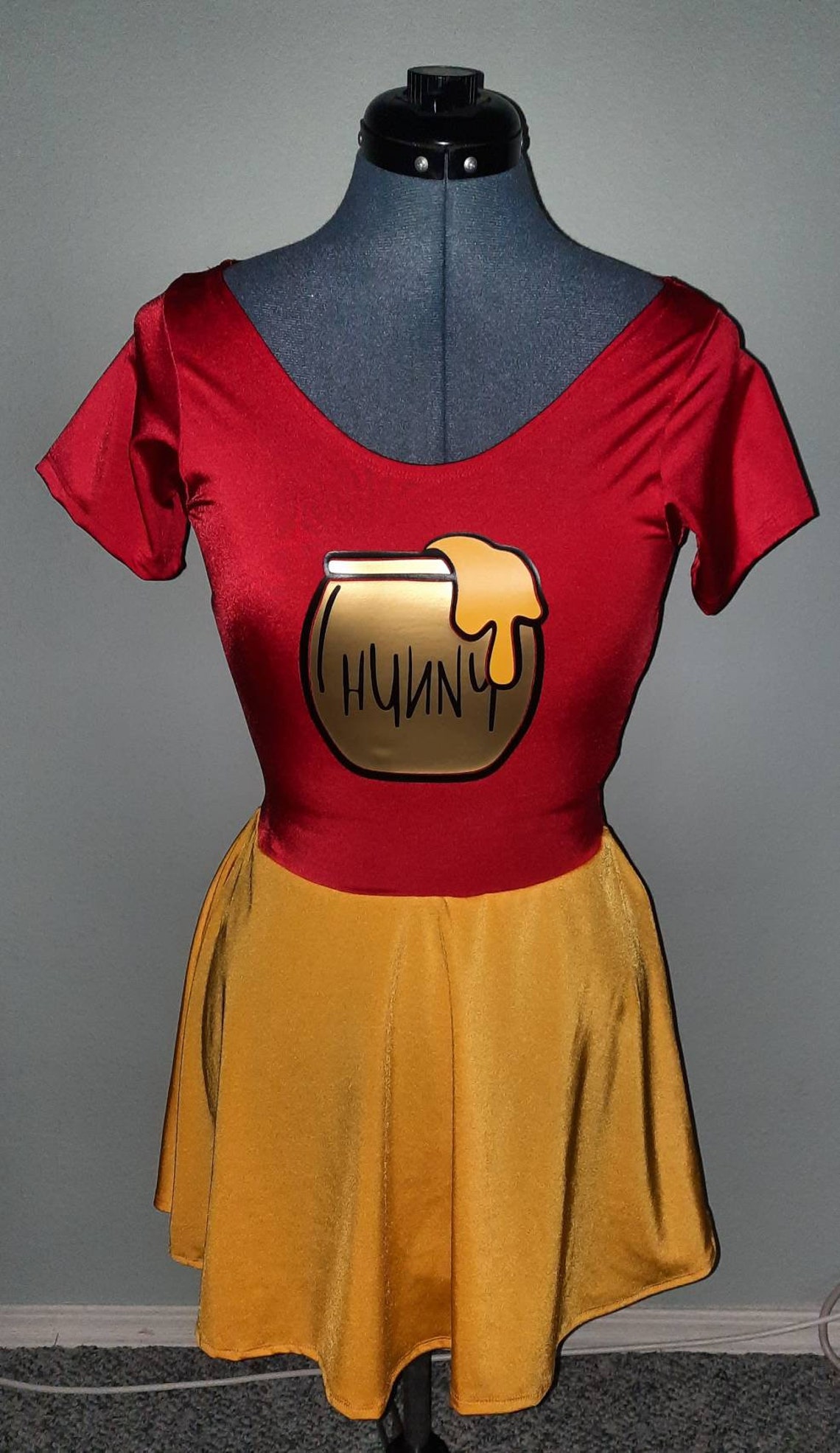 Women's/Juniors Winnie The Pooh Cosplay Skating Dress | Etsy
