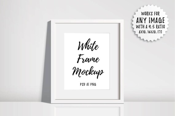 frame mockup white picture
