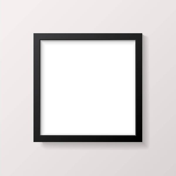 Square Frame Mockup - Black Picture Frame - Product Mock up - PSD - Vector AI EPS - Jpeg Png - Instant Download - Commercial Use