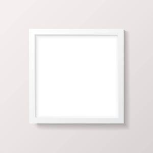 Vierkante frame mockup - witte fotolijst - lege frame - Product mock-up - Vector EPS en AI - Instant Download - Commercieel gebruik