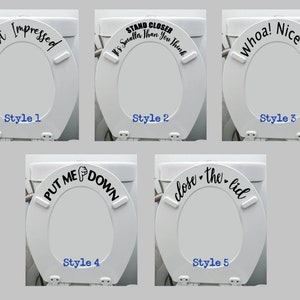 Toilet Seat Decals