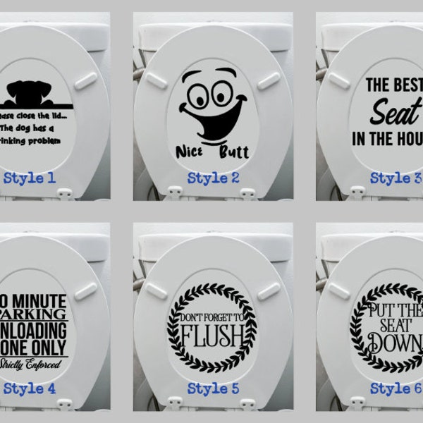 Toilet Seat Decals 2