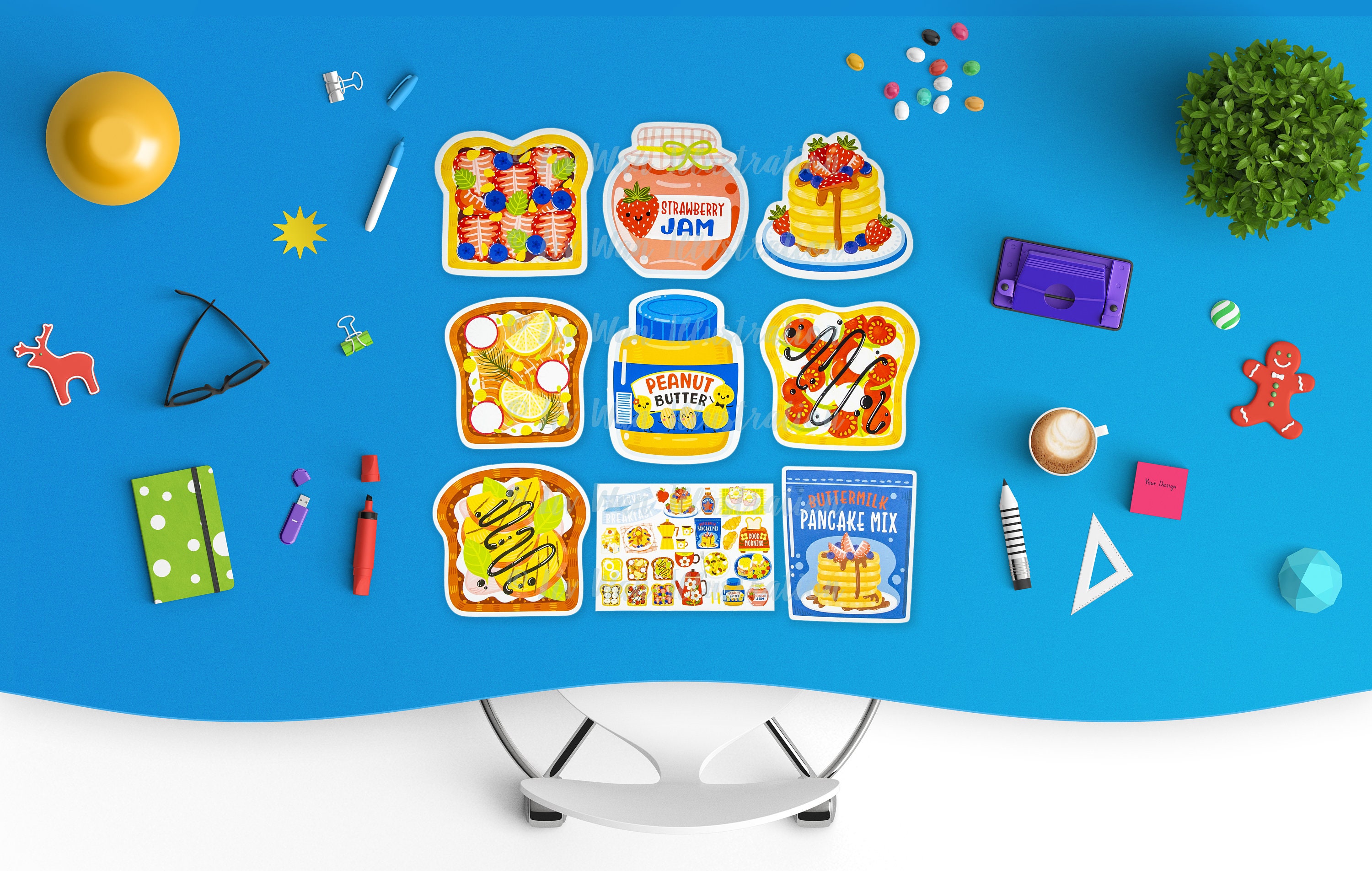 Pancake Mix Postcard. Fun Novelty Food Postcard. 5 Inches Tall Etsy UK