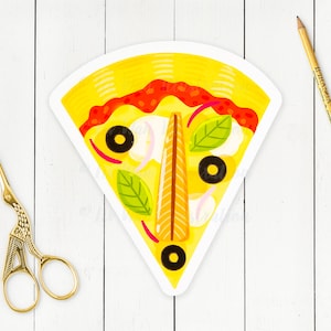 Carte postale pizza aux anchois - Carte postale pizza - Cadeau pizza - Carte postale nourriture - Carte postale découpée - Carte postale en forme - Cadeau nourriture